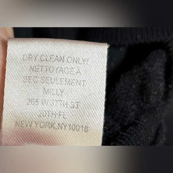 Milly Black Shirred Ribbed V-Neck Bodycon Knee Length Dress S - Picture 11 of 11